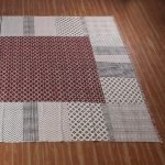 Cotton Braided Hand Block Printed Saturn Border Rug