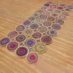 Multicolor Scalloped Chindi Cotton Rug