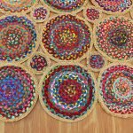 Multicolor Scalloped Chindi Cotton Rug