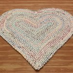 Colorful Heart-Shaped Cotton Rug Perfect Gift For Her Decor