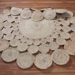 Handmade Beige Braided Round Hall Area Rug