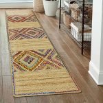 Hand Braided Cotton and Jute Multicolor Kitchen Runner