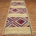 Hand Braided Cotton and Jute Multicolor Kitchen Runner