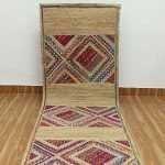 Hand Braided Cotton and Jute Multicolor Kitchen Runner