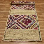 Hand Braided Cotton and Jute Multicolor Kitchen Runner