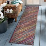 Handmade Cotton And Jute Multicolor Kitchen Area Runner