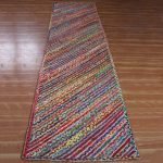 Handmade Cotton And Jute Multicolor Kitchen Area Runner