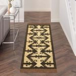 Modern Wool Jute Black Kilim Handwoven Rug