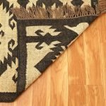 Modern Wool Jute Black Kilim Handwoven Rug