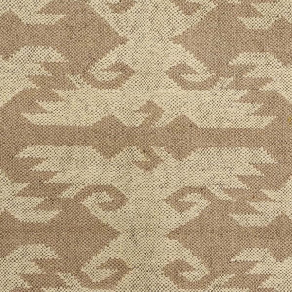 Home Decor Brown Wool Jute Kilim Runner Office Area Rug - Image 7