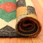 Geometric Wool Jute Kilim Handwoven living Area Rug