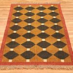 Jute Wool Kilim Yellow Handwoven Area Rug