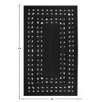 Large Indian Hand Braided Black Jute Area Rug