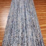 Hand Braided Blue Runner Cotton Jute Rug