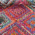 Cotton Multicolor Round Hand Braided Area Rugs