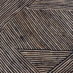 Hand Braided Geometric Jute Black Area Rug