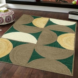 Indian Handmade Jute Brown Area Rugs