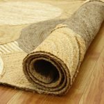 Indian Handmade Beige Jute Modern  Area Rugs