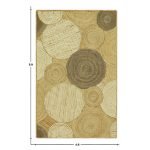 Indian Handmade Beige Jute Modern  Area Rugs