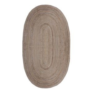 JTF 29 Rug 100% Natural Jute & Cotton Bohemian Reversible Round