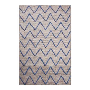 JTF 31 100% Natural Denim Jute Handmade Reversible Rug Braided s