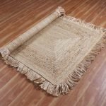 Hand Braided Beige Jute Living Area Rug