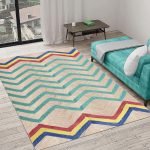 Handmade Turquoise Jute Entryway Area Rug