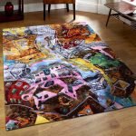 Hand Tufted Multicolor Silk Abstract Rug