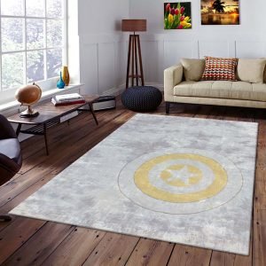 Hand Tufte Silk Grey Abstract Rug