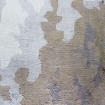 Hand Tufted Grey Silk Abstract Rug