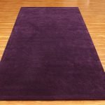 Indian Purple Hand Tufted Area Silk Rug