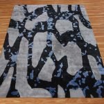 Hand Tufted Silk Grey Area Rug