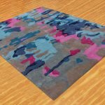 Hand Tufted Multicolor Wool Abstract Rug