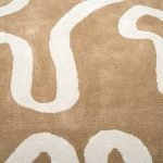 Hand Tufted Wool Rug Beige Area Carpet