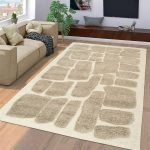 Beige Hand Tufted Wool Beautiful Area Rugs