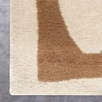 Wool Hand Tufted Brown Beige Area Rugs