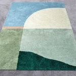 Modern Wool Rug Hand Tufted Lobby Carpet