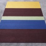 Hand Tufted Wool Brown yellow Area Rugs