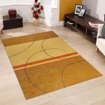 Golden yellow Hand Tufted Wool Area Rugs