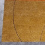 Golden yellow Hand Tufted Wool Area Rugs