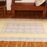 Blue Hand Block Printed Cotton Area Rug