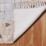 Natural Cotton Hand Block Printed Area Rug