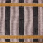 Hand Block Printed Yellow Striped Cotton Rug