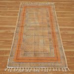 Hand Embroidery Living Room Large Cotton Area Rug