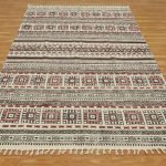 Embroidery Cotton Dhurrie For Home Hall Patio Area Rug