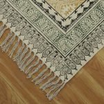 Farm House Carpet Block Printed Cotton Patio Rug