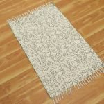 Cotton Dhurrie Block Printed Living Room Area Rug