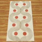 Abstract Cotton Rugs Block Printed Stair Dhurrie