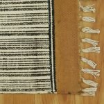 Modern Cotton Dhurrie Block Printed Hause Warm Rug