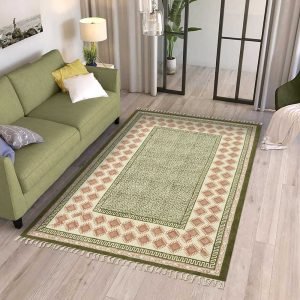 Home Décor Cotton Dhurrie Block Printed Hall Area Rug